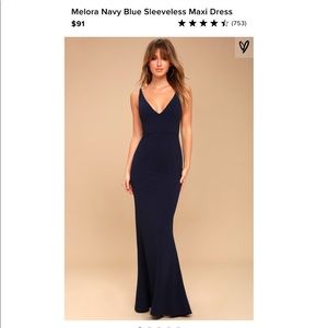 Lulus Melora Blue Sleeveless Maxi Dress